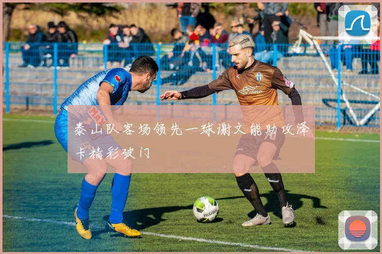 泰山队客场领先一球谢文能助攻泽卡精彩破门